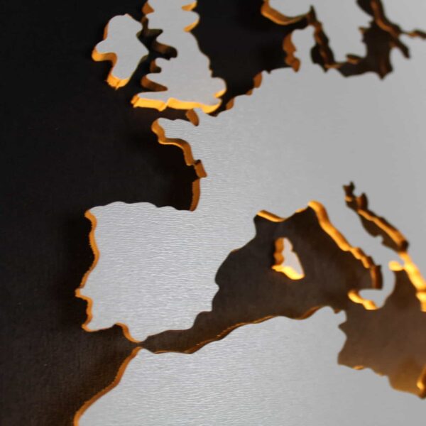 Weltkarte-Pappel-Beige-WandbildWelt-WeltkarteIndirektBeleuchtet-Holz-Ländergrenzen-Wohnzimmer-Sofa-Wandbild-Beleuchtung