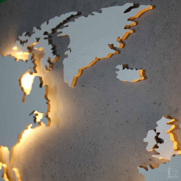 Weltkarte “Zheng” | Hintergrund: Beton (Dekor)